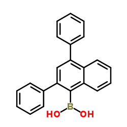 4-联苯基-1-萘硼酸结构式