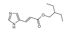 2-ethylbutyl 3-(1H-imidazol-5-yl)prop-2-enoate Structure