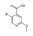 5-溴-2-甲氧基-异烟酸结构式