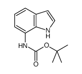 7-N-Boc-氨基吲哚结构式