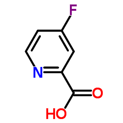 4-氟吡啶-2-甲酸结构式