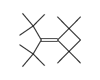 2-(Di-tert-butylmethylen)-1,1,3,3-tetramethylcyclobutan Structure