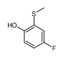 4-fluoro-2-methylsulfanylphenol结构式