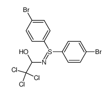 1-((bis(4-bromophenyl)-4-sulfanylidene)amino)-2,2,2-trichloroethan-1-ol Structure