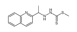 methyl 3-(1-(2-quinolyl)ethyl)hydrazinecarbodithioate结构式