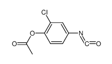 2-chloro-4-isocyanatophenyl acetate结构式