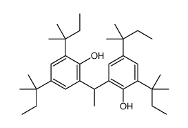 2,2'-Ethylidenebis(4,6-di-tert-pentylphenol) Structure