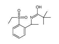 N-[(1R)-1-(2-ethylsulfonylphenyl)ethyl]-2,2-dimethylpropanamide Structure