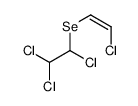 1,1,2-trichloro-2-(2-chloroethenylselanyl)ethane结构式
