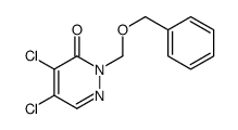 4,5-dichloro-2-(phenylmethoxymethyl)pyridazin-3-one Structure