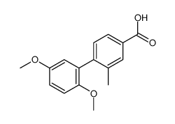 4-(2,5-dimethoxyphenyl)-3-methylbenzoic acid结构式