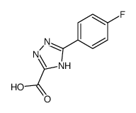 3-(4-fluorophenyl)-1H-1,2,4-triazole-5-carboxylic acid结构式