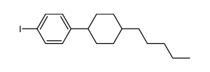 1-碘-4-(4-戊基环己基)苯结构式