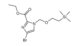 ethyl 4-bromo-1-[[2-(trimethylsilyl)ethoxy]methyl]-1H-imidazole-2-carboxylate Structure