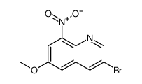 3-bromo-6-methoxy-8-nitroquinoline Structure