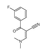 3-(二甲基氨基)-2-(3-氟苯甲酰基)丙烯腈结构式