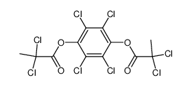 1,2,4,5-tetrachloro-3,6-bis-(2,2-dichloro-propionyloxy)-benzene结构式