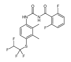 N-[[2,3-dimethyl-4-(1,1,2,2-tetrafluoroethylsulfanyl)phenyl]carbamoyl]-2,6-difluorobenzamide结构式