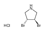 trans-3,4-dibromopyrrolidine hydrochloride结构式