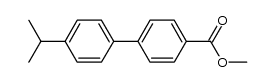 4-(4-isopropylphenyl)benzoic acid methyl ester结构式