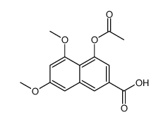 4-Acetoxy-5,7-dimethoxy-2-naphthoic acid Structure