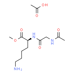 N(alpha)-acetylglycyllysyl methyl ester结构式