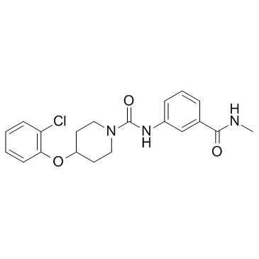 4-(2-氯苯氧基)-N-[3-[(甲基氨基)羰基]苯基]-1-哌啶甲酰胺图片