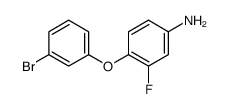 4-(3-溴苯氧基)-3-氟苯胺结构式