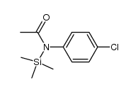 N-(4-Chlorphenyl)-N-(trimethylsilyl)-acetamid Structure