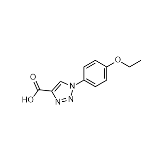 1-(4-乙氧基苯基)-1H-1,2,3-三唑-4-羧酸结构式