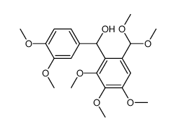 2-(3,4-dimethoxy-α-hydroxybenzyl)-3,4,5-trimethoxybenzaldehyde dimethylacetal Structure