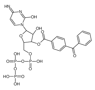3'-O-(4-benzoyl)benzoylcytidine 5'-triphosphate结构式