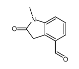 1-Methyl-2-oxoindoline-4-carbaldehyde structure