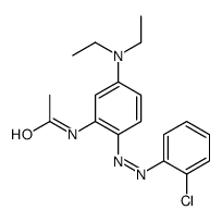 N-[2-[(2-chlorophenyl)diazenyl]-5-(diethylamino)phenyl]acetamide结构式