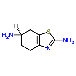 (+)-(6R)-2,6-二氨基-4,5,6,7-四氢苯并噻唑结构式