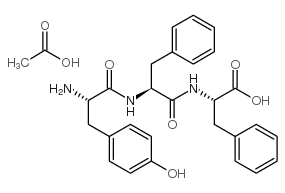 L-酪氨酰苯丙氨酸乙酸盐结构式