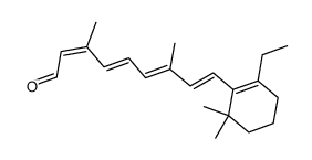 (13-cis)-5-Ethyl-18-norretinal结构式