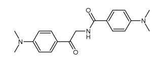 4-dimethylamino-benzoic acid-(4-dimethylamino-phenacylamide)结构式