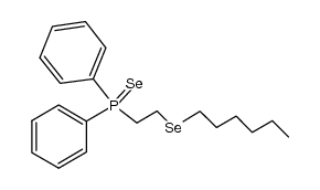 (2-(hexylselanyl)ethyl)diphenylphosphine selenide结构式