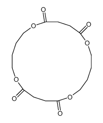 1,6,11,16-tetraoxacycloicosane-2,5,12,15-tetrone Structure