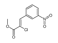 methyl 2-chloro-3-(3-nitrophenyl)prop-2-enoate Structure
