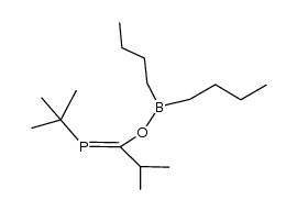 Z-tert-butyl{1-dibutylboryloxy-2-methylpropylidene}phosphine Structure
