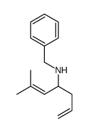 N-benzyl-6-methylhepta-1,5-dien-4-amine Structure