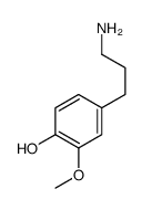 4-(3-Aminopropyl)-2-methoxyphenol结构式