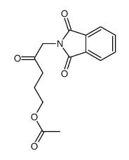 [5-(1,3-dioxoisoindol-2-yl)-4-oxopentyl] acetate Structure