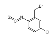 1-bromomethyl-5-chloro-2-isothiocyanatobenzene结构式