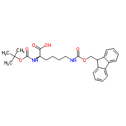 N-Boc-N'-Fmoc-D-赖氨酸结构式