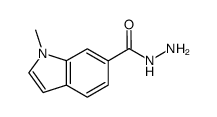 1-methyl-1H-indole-6-carboxylic acid hydrazide结构式