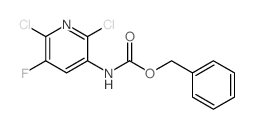 3-Cbz-氨基-2,6-二氯-5-氟吡啶结构式