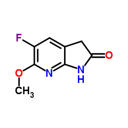 5-Fluoro-6-methoxy-1,3-dihydro-2H-pyrrolo[2,3-b]pyridin-2-one Structure